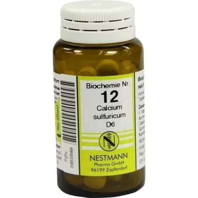 BIOCHEMIE 12 tabletek Calcium sulphuricum D 6, 100 szt