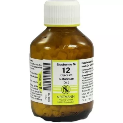 BIOCHEMIE Calcium sulphuricum D 12 tabletek, 400 szt