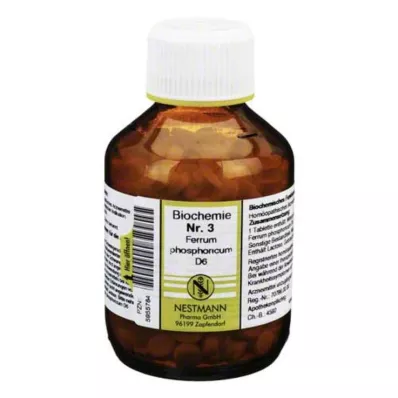 BIOCHEMIE 3 Ferrum phosphoricum D 6 tabletek, 400 szt