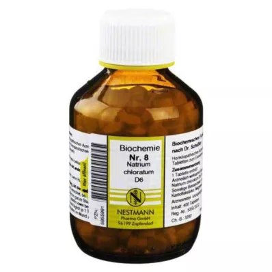 BIOCHEMIE 8 Natrium chloratum D 6 tabletek, 400 szt BIOCHEMIE 8 Natrium chloratum D 6 tabletek, 400 szt