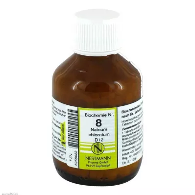 BIOCHEMIE 8 Natrium chloratum D 12 tabletek, 400 szt BIOCHEMIE 8 Natrium chloratum D 12 tabletek, 400 szt