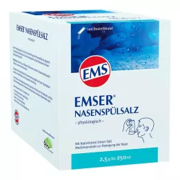 EMSER Saszetka fizjologiczna z solą do płukania nosa, 100 szt