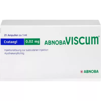 ABNOBAVISCUM Crataegi 0,02 mg ampułki, 21 szt