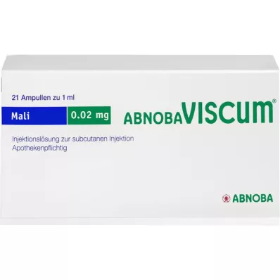 ABNOBAVISCUM Ampułki Mali 0,02 mg, 21 szt