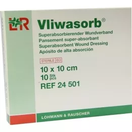 VLIWASORB superabsorb.absorb.comp.sterile 10x10 cm, 10 szt