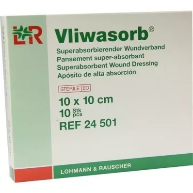 VLIWASORB superabsorb.absorb.comp.sterile 10x10 cm, 10 szt