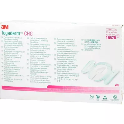 TEGADERM 3M CHG Opatrunek mocujący dożylny 8,5x11,5 cm 1657R, 25 szt