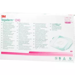 TEGADERM 3M CHG Opatrunek mocujący dożylny 10x12 cm 1658R, 25 szt