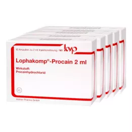 LOPHAKOMP 2 ml roztwór prokainy do wstrzykiwań, 50 x 2 ml