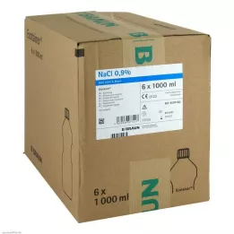 KOCHSALZLÖSUNG 0,9% roztwór do płukania B.Braun Ecotainer, 6 x 1000 ml