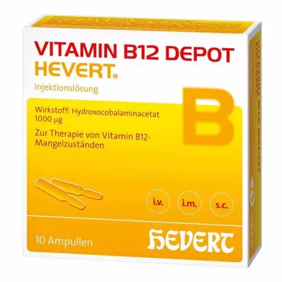 VITAMIN B12 DEPOT Ampułki Hevert, 10 szt