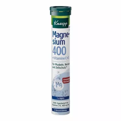KNEIPP Tabletki musujące Magnesium 400+C+E, 15 szt