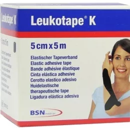 LEUKOTAPE K 5 cm czarny, 1 szt