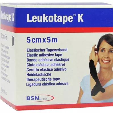 Taśma leukotaś K 5cm czarna, 1 szt Taśma leukotaś K 5cm czarna, 1 szt