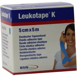 LEUKOTAPE K 5 cm jasnoniebieski, 1 szt