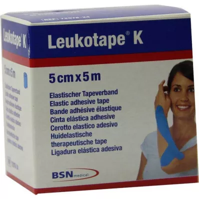 Taśma Leukotape K 5cm jasnoniebieska, 1 szt Taśma Leukotape K 5cm jasnoniebieska, 1 szt
