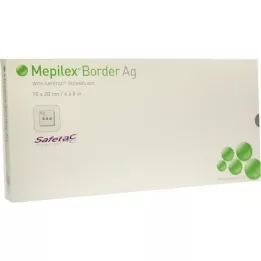 MEPILEX Opatrunek piankowy Border Ag 10x20 cm sterylny, 5 szt