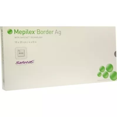 MEPILEX Opatrunek piankowy Border Ag 10x20 cm sterylny, 5 szt