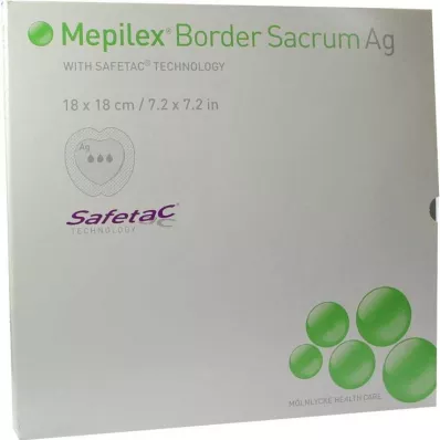 Bandaż Mepilex Border Sacrum Ag 18x18cm, 5 szt Bandaż Mepilex Border Sacrum Ag 18x18cm, 5 szt