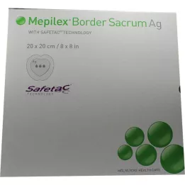 MEPILEX Border Sacrum Ag opatrunek piankowy 20x20 cm ster., 5 szt