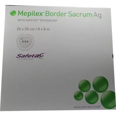 Bandaż Mepilex Border Sacrum Ag 20x20cm, 5 szt Bandaż Mepilex Border Sacrum Ag 20x20cm, 5 szt