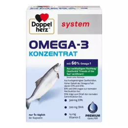 DOPPELHERZ Omega-3 koncentrat kapsułek systemowych, 60 szt