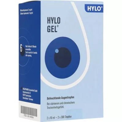 HYLO-GEL Krople do oczu, 2 x 10 ml