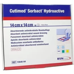 CUTIMED Sorbact Hydroactive Kompresy 14x14 cm, 10 szt