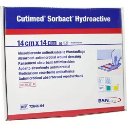 CUTIMED Sorbact Hydroactive Kompresy 14x14 cm, 10 szt