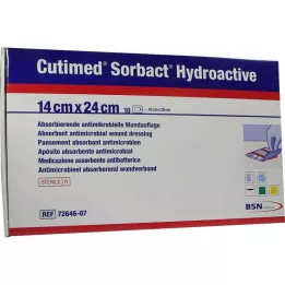 CUTIMED Sorbact Hydroactive Kompresy 14x24 cm, 10 szt