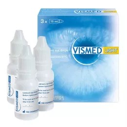 VISMED lekkie krople do oczu, 3 x 15 ml