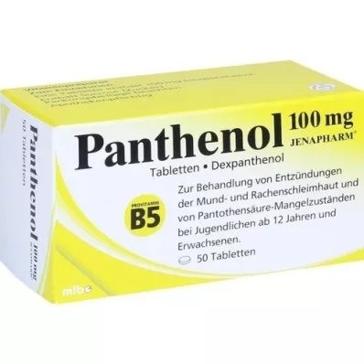 PANTHENOL Tabletki Jenapharm 100 mg, 50 szt