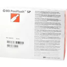 BD POSIFLUSH SP Wstępnie napełnione strzykawki systemu płukania, 30 x 10 ml