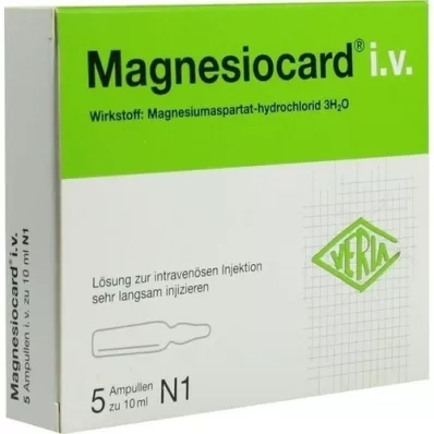 MAGNESIOCARD roztwór do wstrzykiwań i.v., 5 x 10 ml