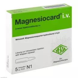 MAGNESIOCARD roztwór do wstrzykiwań i.v., 5 x 10 ml