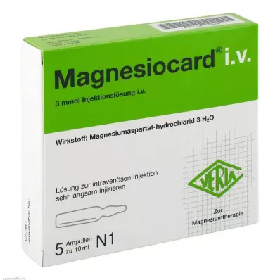 MAGNESIOCARD roztwór do wstrzykiwań i.v., 5 x 10 ml