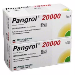 PANGROL 20 000 tabletek powlekanych dojelitowo, 200 szt