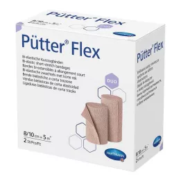 PÜTTER Bandaż Flex Duo 8/10 cmx5 m, 2 szt