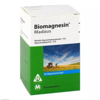 BIOMAGNESIN Madaus pastylki do ssania, 200 kapsułek