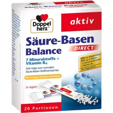 DOPPELHERZ Acid-Base Balance DIRECT Pellets, 20 szt