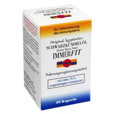 SCHWARZKÜMMELÖL Kapsułki Immerfit, 50 kapsułek