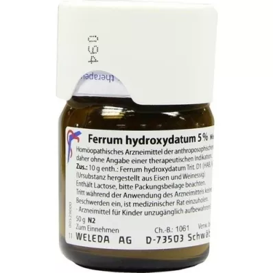 FERRUM HYDROXYDATUM 5% rozcieńczenie, 50 g