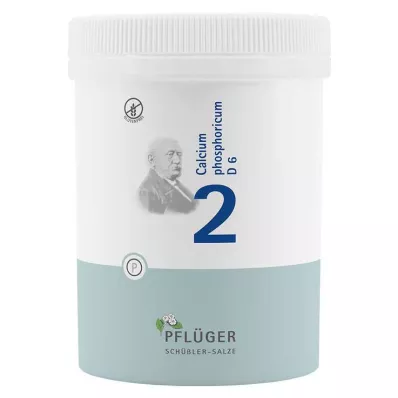 Biochemia Pflueger 2 Wapń fosforowy D 6 tabletek, 1000 szt Biochemia Pflueger 2 Wapń fosforowy D 6 tabletek, 1000 szt