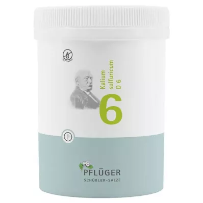 Biochemia Pflueger 6 Kalium siarki D 6 tabletek, 1000 szt Biochemia Pflueger 6 Kalium siarki D 6 tabletek, 1000 szt