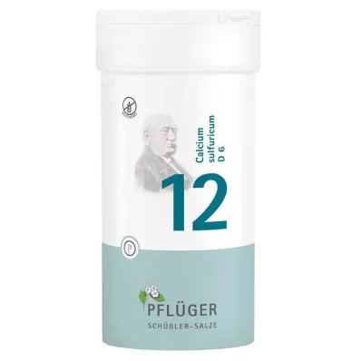 Biochemia Pflueger 12 Wapń siarkowy D 6 tabletek, 400 szt Biochemia Pflueger 12 Wapń siarkowy D 6 tabletek, 400 szt