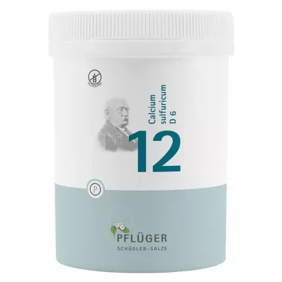 Biochemia Pflueger 12 Wapń siarkowy D 6 tabletek, 1000 szt Biochemia Pflueger 12 Wapń siarkowy D 6 tabletek, 1000 szt