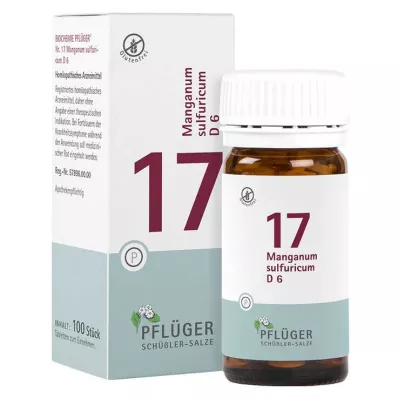 Biochemia Pflueger 17 Manganum Sulicum D 6 tabletek, 100 szt Biochemia Pflueger 17 Manganum Sulicum D 6 tabletek, 100 szt