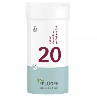 Biochemia Pflueger 20 Siarczak potasowo-glinowy D 6 tabletek, 400 szt Biochemia Pflueger 20 Siarczak potasowo-glinowy D 6 tabletek, 400 szt