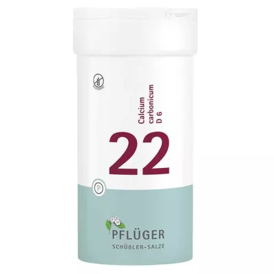 Biochemia Pflueger 22 Calcium carbonicum D 6 tabletek, 400 szt Biochemia Pflueger 22 Calcium carbonicum D 6 tabletek, 400 szt