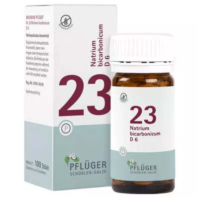Biochemia Pflueger 23 wodorowęglan sodu.D 6 tabletek, 100 szt Biochemia Pflueger 23 wodorowęglan sodu.D 6 tabletek, 100 szt